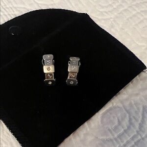 Silver and Gold Tone Cartier look Earrings